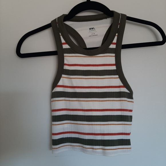 Variegated Rib Crop Tank in Stripe - Madewell - Small - Picture 5 of 9
